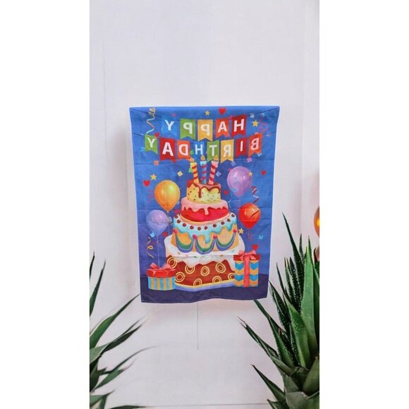 Briarwood Lane Birthday Celebration Everyday House Flag 40" x 28" (EUC) - Picture 4 of 4